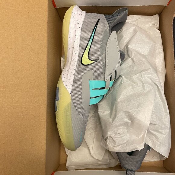 NIB Nike Air Zoom Flight 2 in Smoke Grey Lemon Twist GS DB6708-001 Sz. 7 - Picture 6 of 7